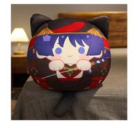 KUKUShining Genshin Peluche, Kawaii Anime Figure Porte-clés Poupée Doux Impact Adorable Peluche Oreiller for Les Fans De Joueurs Cadeaux(Scaramouche,35cm Pillow)