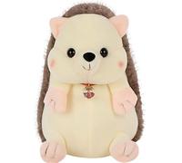 KUKUShining Hérisson Peluche, Poupées Mignonnes Jouet Peluches Oreiller Moelleux Cadeau Danniversaire for Adultes(Light Brown,20cm/7.8in)
