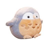KUKUShining Hibou Peluche, Peluches Mignonnes Réalistes Coussins Moelleux Amusants pour Décorer Votre Canapé pour Anniversaire(Gray,45cm/17.71in)