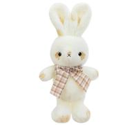 KUKUShining Lapin en Peluche, Adorable Animal De Pâques avec Nœud Lapin Fumé Peluche Douce Oreiller pour Enfants(30cm/11.8in)