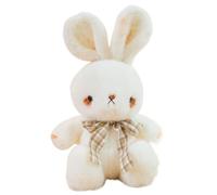 KUKUShining Lapin Peluche, Poupées Danimaux Peluches Mignonnes Oreiller avec Nœud for Cadeaux Canapé Fête Dhalloween(40cm/15.75in)