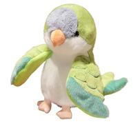 KUKUShining Marionnettes À Doigts Perroquet en Peluche, Adorables Animaux en Peluche Figurines À Doigts Souples Jouet pour Halloween Fête Scolaire(Green)