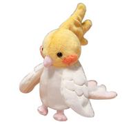 KUKUShining Marionnettes À Doigts Perroquet en Peluche, Adorables Animaux en Peluche Figurines À Doigts Souples Jouet pour Halloween Fête Scolaire(White)