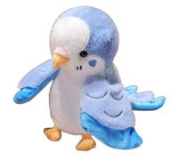 KUKUShining Marionnettes À Doigts Perroquet en Peluche, Adorables Animaux en Peluche Figurines À Doigts Souples Jouet pour Halloween Fête Scolaire(Blue)