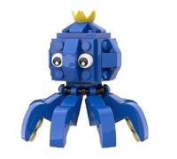KUKUShining Modèle Italian De Blocs De Construction Brainrot, Ensemble De Constructions Miniatures Amusantes avec Instructions for Enfants Et Adultes(Octopus)