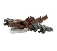 KUKUShining Modèle Italian De Blocs De Construction Brainrot, Ensemble De Constructions Miniatures Amusantes avec Instructions for Enfants Et Adultes(Bombardiro Crocodilo)