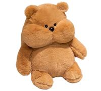 KUKUShining Ours en Peluche, Douce Et Câline Oreiller en Peluche Marron Cadeau De Pâques pour Enfants Filles Et Garçons(45cm/17.7in)