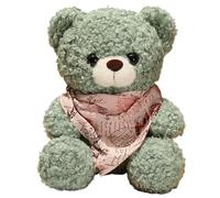 KUKUShining Ours en Peluche, Poupée Douce Et Câline avec Écharpe Rose Ours Assis Jouet en Peluche Cadeau for Enfants Petite Amie(Green)