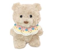 KUKUShining Ours Peluche, Peluches Mignonne avec Décorations Douce Câline Idéale comme Cadeau Danniversaire(Yellow)