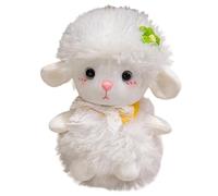 KUKUShining Peluche Agneau, Douce Et Mignonne avec Fleur Mouton en Peluche Duveteux Cadeau d'anniversaire Ou De Noël(Green,45cm/17.7in)