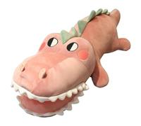 KUKUShining Peluche Alligator, Grande Peluche Crocodile Douce Et Câline Coussin Géant en Forme d'animal pour Câliner Et Jouer(Purple,70cm/27.6in)