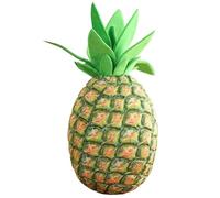 KUKUShining Peluche Ananas, Oreiller Câlin Doux Fraise Coussin Décoratif en Forme De Fruit Jouet en Peluche pour Décoration De Fête Et Maison(Green)