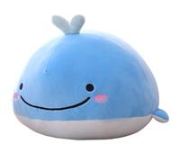 KUKUShining Peluche Baleine Bleue, Adorable Et Douce Animal Aquatique De Locéan Oreiller Câlin Poupée for Enfants Cadeau Danniversaire(55cm/21.65in)