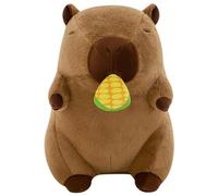 KUKUShining Peluche Capybara, Adorable Peluche Douce avec Bouche Fruitée À Tirer Rose Moelleuse Cadeau for Enfants(Corn,40cm/15.7in)
