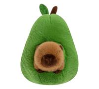 KUKUShining Peluche Capybara Avocat, Adorable Douce Et Câline for Noël Pâques Anniversaire(35cm/13.77in)