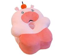 KUKUShining Peluche Capybara, Coussin De Sieste Tout Doux en Forme d'animal Sauvage avec Fruits Peluche Capybara pour Dormir Et Jouer(Pink)