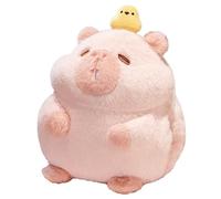 KUKUShining Peluche Capybara, Peluche Cochon d'Inde Mignon Et Doux Capybaras Kawaii Poupée pour Enfants Réchauffe Mains(Pink)