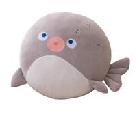 KUKUShining Peluche Castor, Réalistes Forme Danimaux Gonflables Jouets Mignons Peluches pour Canapé Cadeau Danniversaire(Puffer)