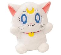 KUKUShining Peluche Chat, Animal Câlin Oreiller Doux Et Réaliste Jouet en Peluche Cadeau pour Bébé Enfants Petites Amies(White,35cm/13.8in)