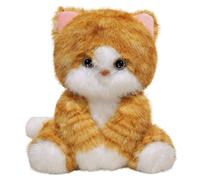 KUKUShining Peluche Chat, Animal en Peluche Doux Et Câlin Coussin Jouet De Dessin Animé Poupée Moelleuse pour Enfants Câlins Et Détente(Gold)