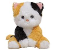 KUKUShining Peluche Chat, Animal en Peluche Doux Et Câlin Coussin Jouet De Dessin Animé Poupée Moelleuse pour Enfants Câlins Et Détente(Tricolor)
