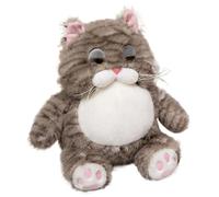 KUKUShining Peluche Chat, Chaton Dodu Jouets en Peluche Mignons Et Paresseux Coussin Doux Cadeaux pour Adultes Et Adolescents(Gray,38cm/14.96in)
