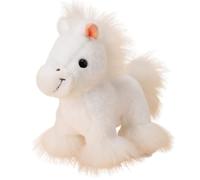 KUKUShining Peluche Cheval, Peluche Douce Et Mignonne en Forme De Poney Idéale pour Décorer Une Chambre Salon Bureau Ou Un Canapé(White,33cm/13in)