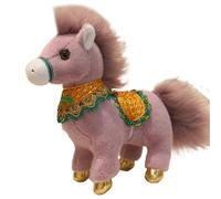 KUKUShining Peluche Cheval, Poulain en Peluche Doux avec Crinière Duveteuse Jouet Idéal pour La Décoration Intérieure Et Extérieure(Purple,25cm/9.8in)