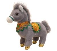 KUKUShining Peluche Cheval, Poulain en Peluche Doux avec Crinière Duveteuse Jouet Idéal pour La Décoration Intérieure Et Extérieure(Gray,25cm/9.8in)