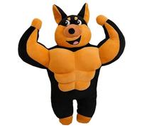 KUKUShining Peluche Chien Musclé, Coussin Doux en Peluche Chiot Joyeux Et Déprimé Animaux Décorative for Cadeaux De Fête(Happy,55cm/21.7in)