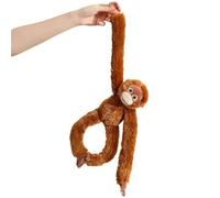 KUKUShining Peluche Chimpanzé À Suspendre, Adorable Animal Oreiller Doux Et Câlin Jouet en Peluche Gorille À Long Bras pour Enfants Adolescents(Brown)
