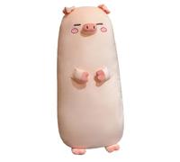 KUKUShining Peluche Cochon, Animal en Peluche Doux Et Mignon Oreiller Confortable for Cadeaux Danniversaire Denfants(Dark Pink)