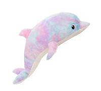 KUKUShining Peluche Dauphin Câlin, Dauphin Coloré Peluche Animaux Marins Oreiller Peluche Fourrure for Enfants Adultes Anniversaire(Purple,100cm/39.3in)