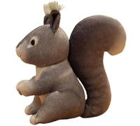 KUKUShining Peluche Écureuil, Animal Doux Et Câlin Simulation D'écureuil Assis Jouet en Peluche Cadeau for Enfants Garçons Et Filles(Gray)
