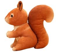 KUKUShining Peluche Écureuil, Animal Doux Et Câlin Simulation D'écureuil Assis Jouet en Peluche Cadeau for Enfants Garçons Et Filles(Brown)