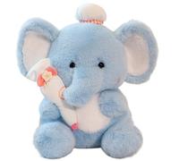 KUKUShining Peluche Éléphant, Adorable Animal en Peluche Douce Et Confortable Idéale comme Cadeau Danniversaire for Enfants(Blue A,30cm/11.8in)