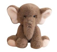 KUKUShining Peluche Éléphant, Adorable Animal en Peluche Oreiller Doux Et Moelleux Idéal comme Cadeau Danniversaire for Filles Et Garçons(Brown,23CM/9.05in)