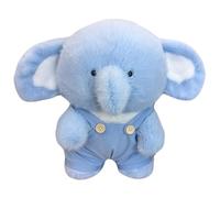KUKUShining Peluche Éléphant, Poupées d'animaux Douces Et Câlines avec Vêtements Bébés Éléphants en Peluche De Dessin Animé pour Enfants(Blue)