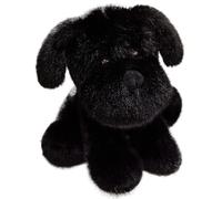 KUKUShining Peluche Golden Retriever, Chien Tout Doux Animal Chiot Moelleux Jouet en Peluche Compagnon Câlin Cadeau pour Enfants(Black,35cm/13.8in)