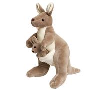 KUKUShining Peluche Kangourou Maman et Bébé, Jouet en Peluche Doux Compagnon pour Enfants Idée Cadeau Parfaite pour Jeux et Décoration de Chambre(27cm/10.6in)