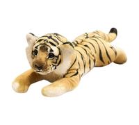 KUKUShining Peluche Léopard, Adorable Animal en Peluche Lion Poupée Oreiller Confortable Tigre for Canapé Danniversaire Denfant(Tiger,58cm/22.8in)