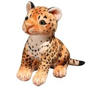 KUKUShining Peluche Léopard, Animal en Peluche Doux Et Réaliste Poupées Guépard Cadeaux Décorations De Fête pour Enfants(Sitting,30cm/11.8in)