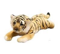 KUKUShining Peluche Léopard Réaliste, Oreiller en Peluche Guépard, Peluche Jaguar Géante Mignonne, for Cadeaux d'anniversaire Et De Vacances for Garçons Et Filles(Tiger,48cm/18.9in)