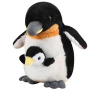 KUKUShining Peluche Maman Et Bébé Pingouin, Peluche Pingouin Douce Et Moelleuse pour Enfants Adultes Et Amis