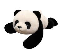 KUKUShining Peluche Panda, Animal Doux Représentant des Pandas Allongés Se Faisant des Câlins Coussin en Peluche Kawaii pour Soulager Le Stress(45cm/17.7in)