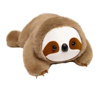KUKUShining Peluche Paresseux, Animal Doux Et Câlin Poupées Paresseux Marron Oreiller Peluches Moelleuses Kawaii Jouets pour Câliner Jouer(40cm/15.75in)