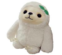 KUKUShining Peluche Paresseux, Peluche Paresseux Câlin Jouet Kawaii Oreiller Doux pour Le Corps Cadeau pour Petite Amie(White,40cm/15.7in)
