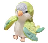 KUKUShining Peluche Perroquet, Adorable Animal Doux Et Moelleux comme Un Véritable Oiseau Oreiller Câlin Jouet en Peluche pour Enfants Filles Garçons(Green)