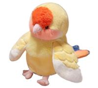 KUKUShining Peluche Perroquet, Adorable Animal Doux Et Moelleux comme Un Véritable Oiseau Oreiller Câlin Jouet en Peluche pour Enfants Filles Garçons(Yellow)