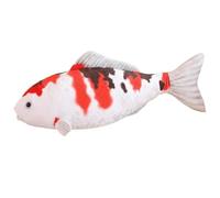 KUKUShining Peluche Poisson Koï, Simulation De Carpe Coussin Animal en Peluche Doux Vie Marine Jouet Cadeaux pour La Décoration De La Maison
